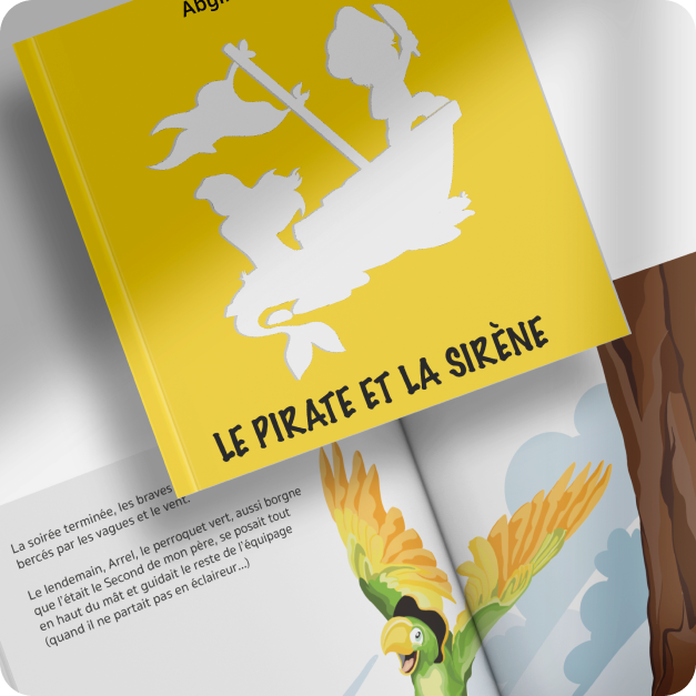Conte pour enfant le pirate et la sirene Image de couverture 